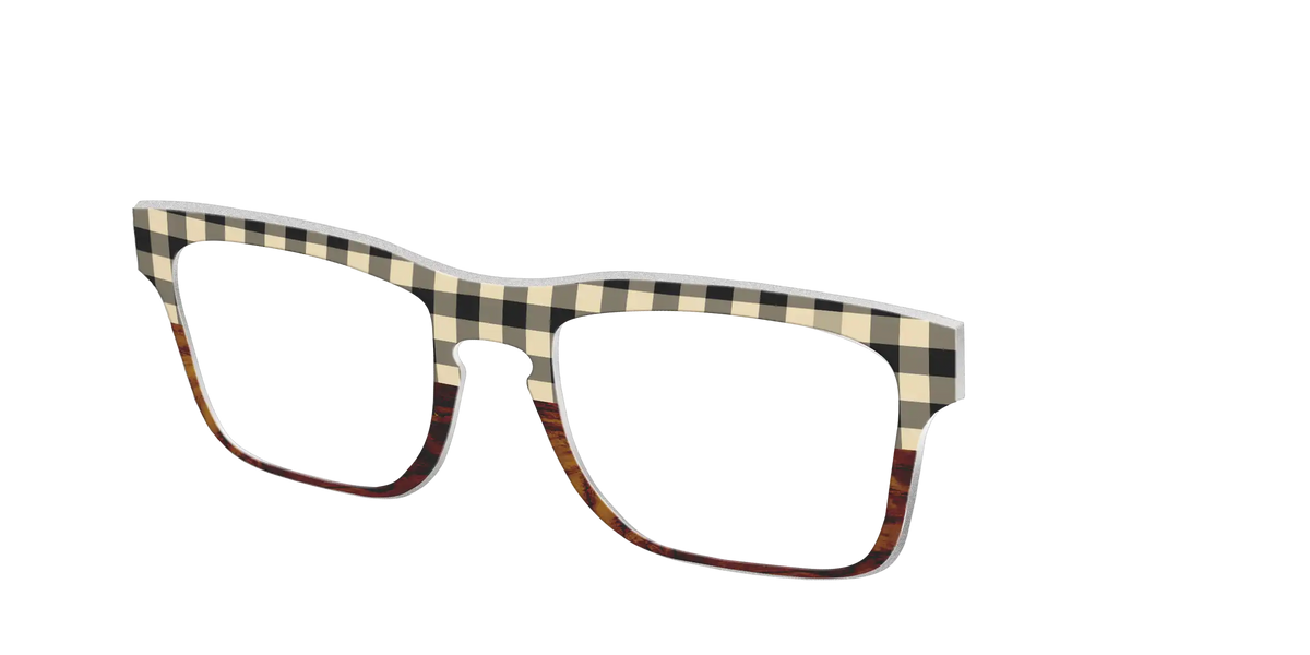 The Ivory Plaid Wood Split