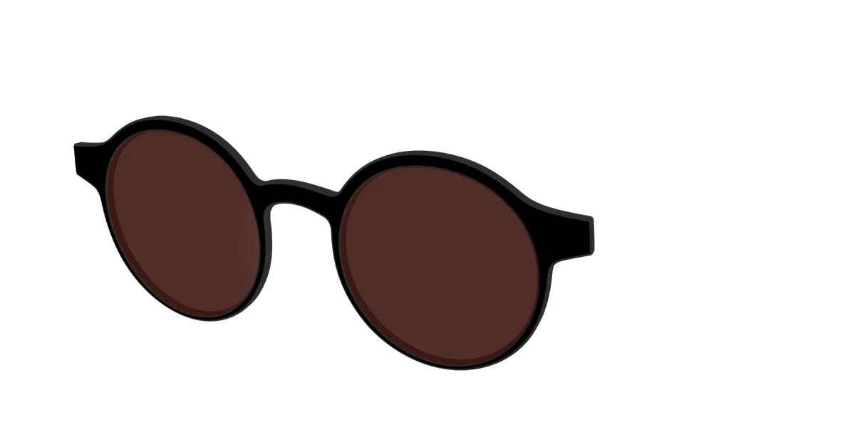 The Black with Brown Golf lens