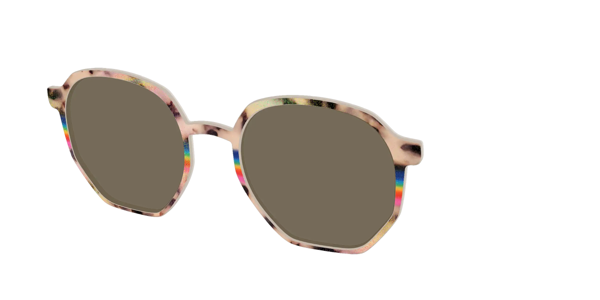 The Polarized Prism Split Tortoise Sun Top