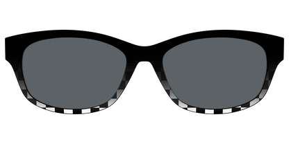 The Polarized Checkerboard Fade Sun Top