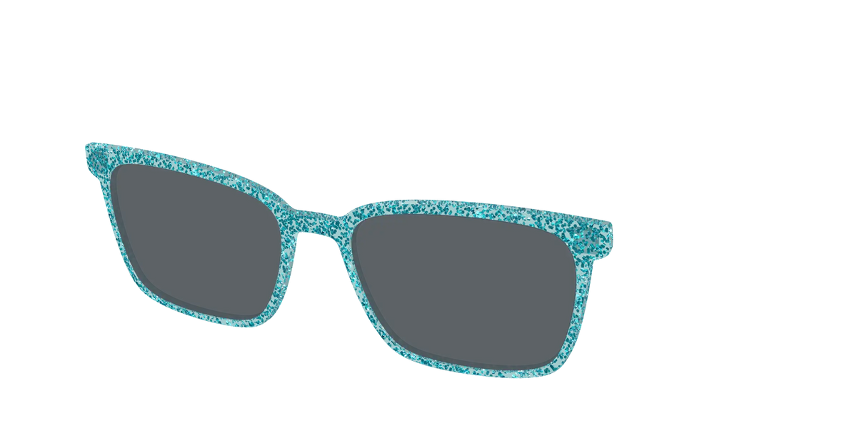 The Polarized Aquamarine Sparkle Sun Top
