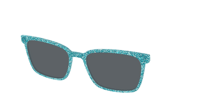 The Polarized Aquamarine Sparkle Sun Top