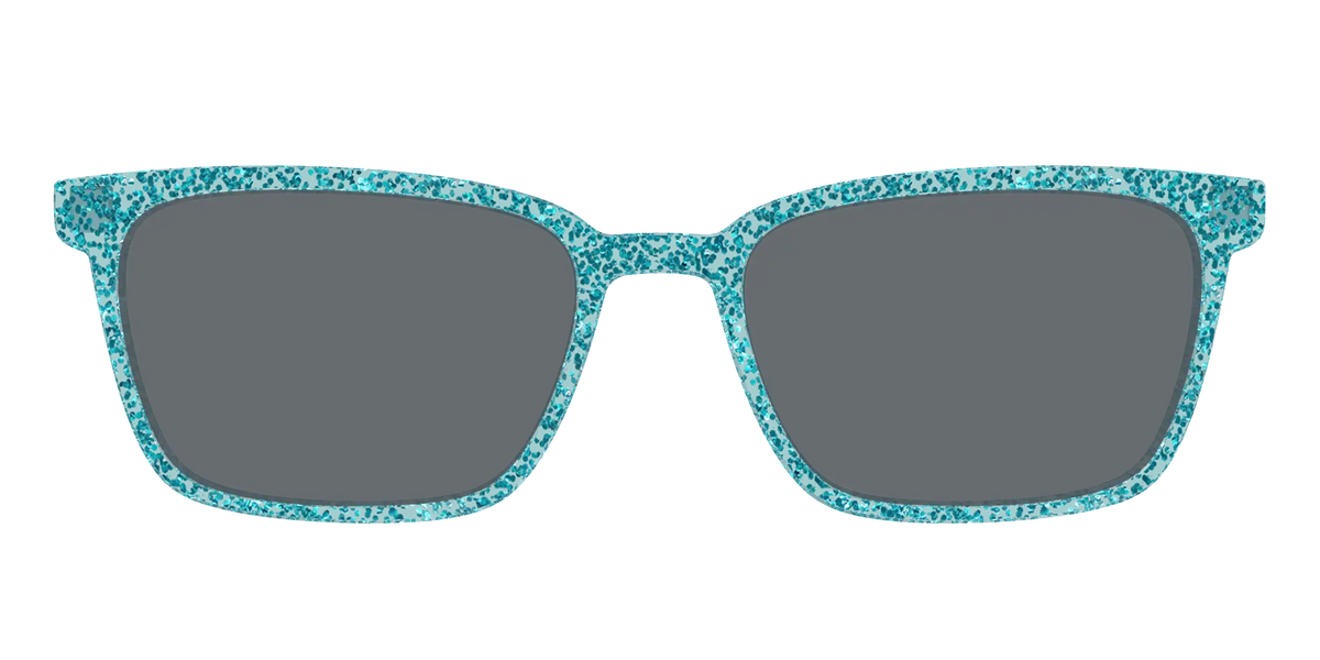 The Polarized Aquamarine Sparkle Sun Top