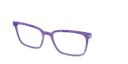 The Holographic Purple Webbed Crystal