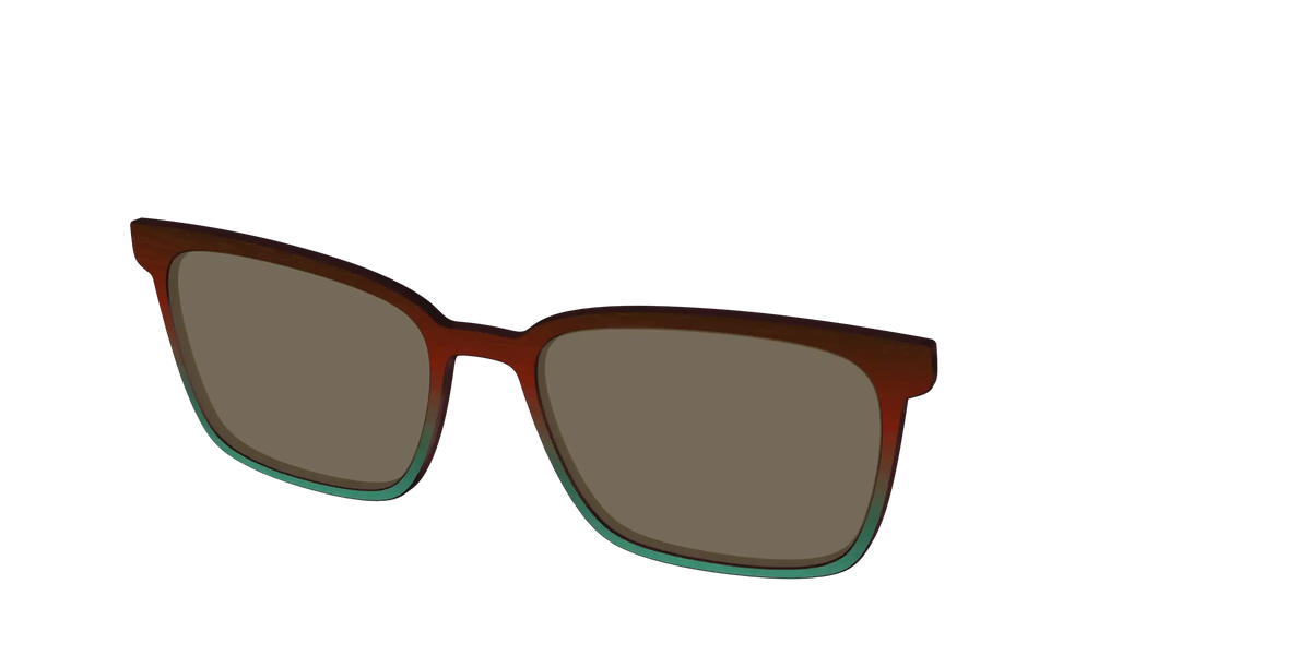 The Polarized Mahogany to Juniper Woodgrain Sun Top