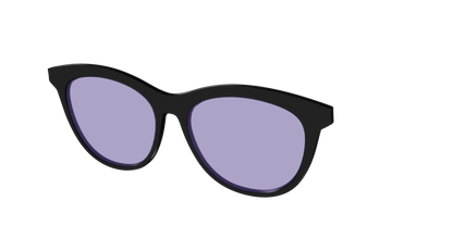 The Black With Celestial Purple lens