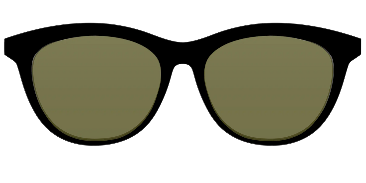 The Black with Green Racquet Sport lens