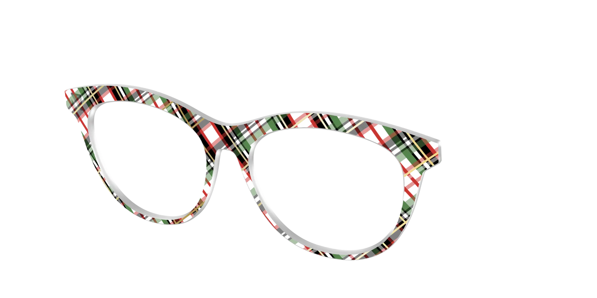 The Evergreen Plaid with Foil Crystal