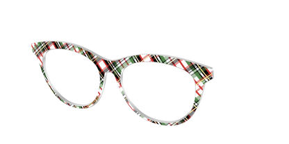 The Evergreen Plaid with Foil Crystal