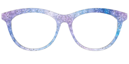 The Pastel Snowflake with Iridescent Glitter