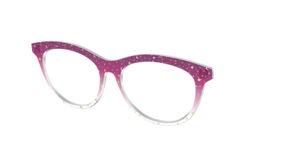 The Pink Ombre Gold Foil Crystal