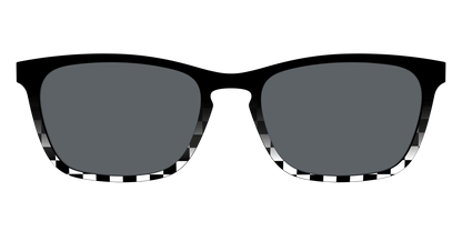 The Polarized Checkerboard Fade Sun Top