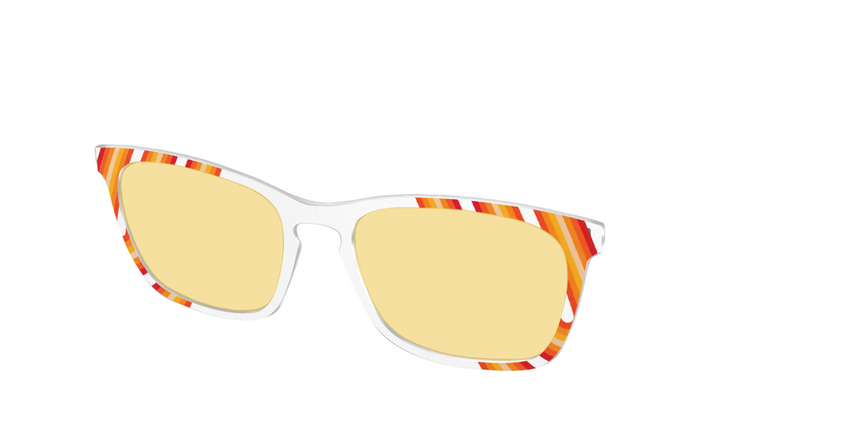 The Groovy Stripes with Citrine Yellow Lens