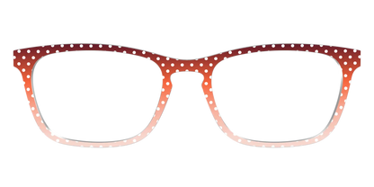 The Maroon to Blush Gradient Polka Dot