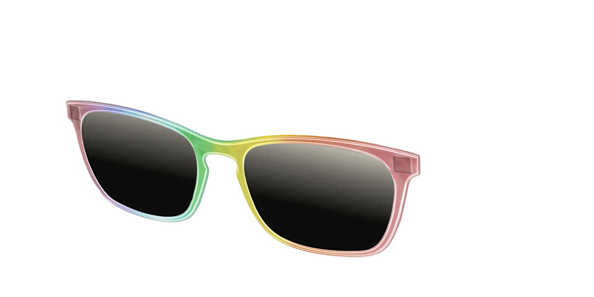The Polarized Rainbow Gradient Sun Top