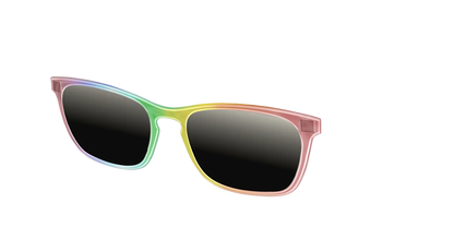The Polarized Rainbow Gradient Sun Top