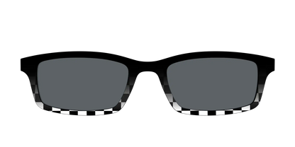 The Polarized Checkerboard Fade Sun Top