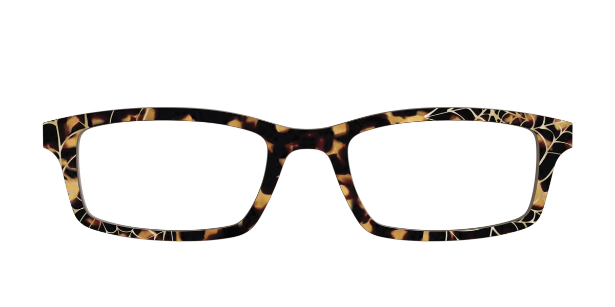 The Haunted Tortoise with Gold Foil Webs