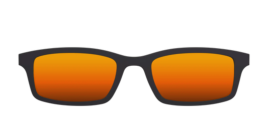 The Polarized Orange Reflective Sun Top
