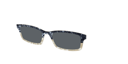 The Polarized Navy to Taupe Pearl Split Sun Top
