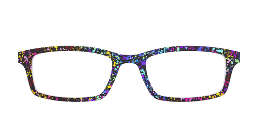 The Rainbow Splatter Black