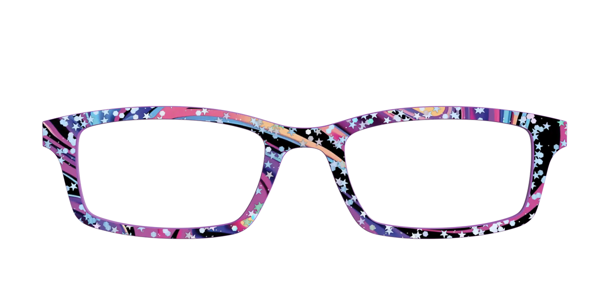 The Vaporwave Marble with Star Glitter