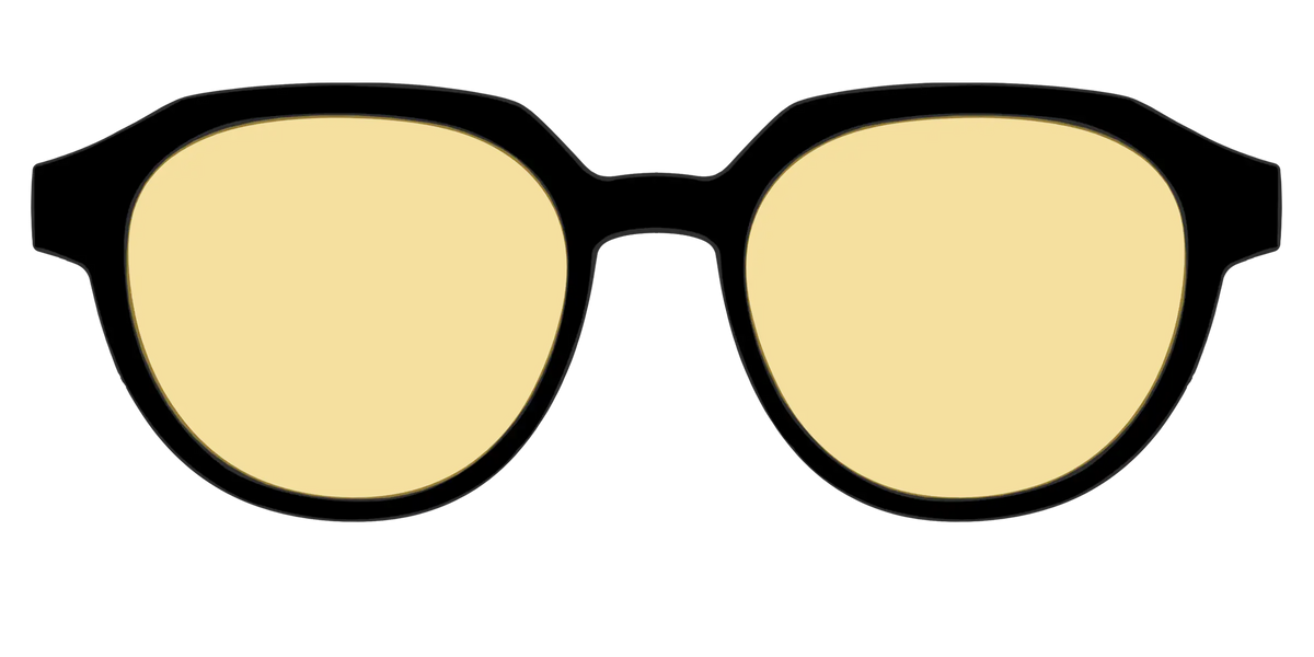 The Black With Citrine Yellow lens