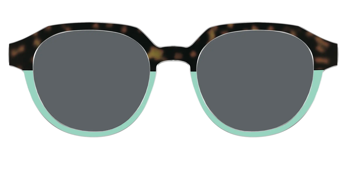 The Polarized Matcha Split Sun Top