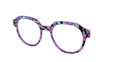 The Vaporwave Marble with Star Glitter