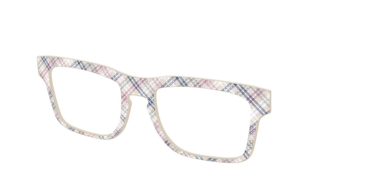 The Chiffon Plaid with Silver Foil Polka Dots
