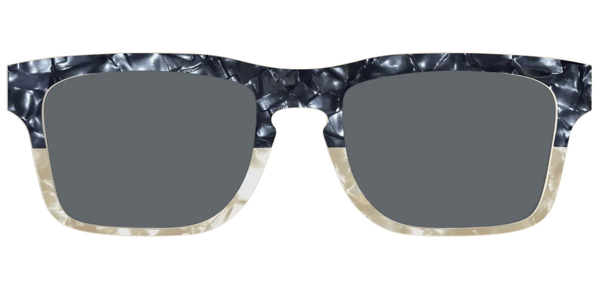 The Polarized Navy to Taupe Pearl Split Sun Top