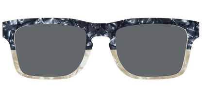 The Polarized Navy to Taupe Pearl Split Sun Top