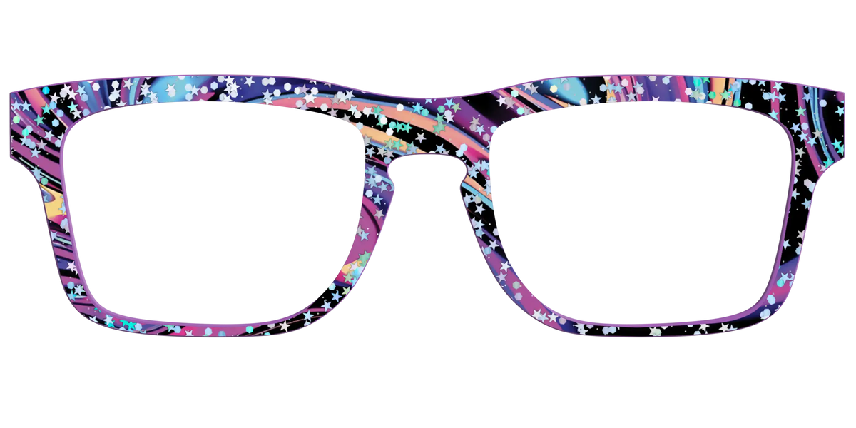 The Vaporwave Marble with Star Glitter