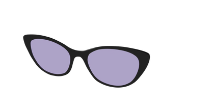 The Black With Celestial Purple lens