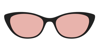 The Black With Coral Pink lens