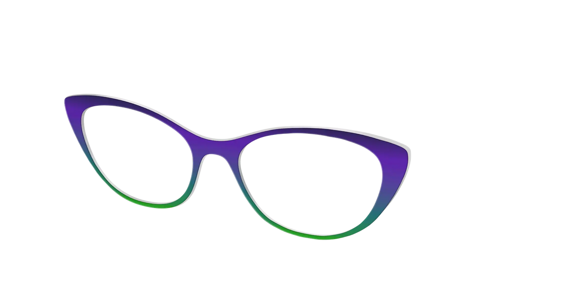 The Ultra Violet to Bright Green Gradient