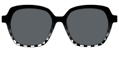 The Polarized Checkerboard Fade Sun Top