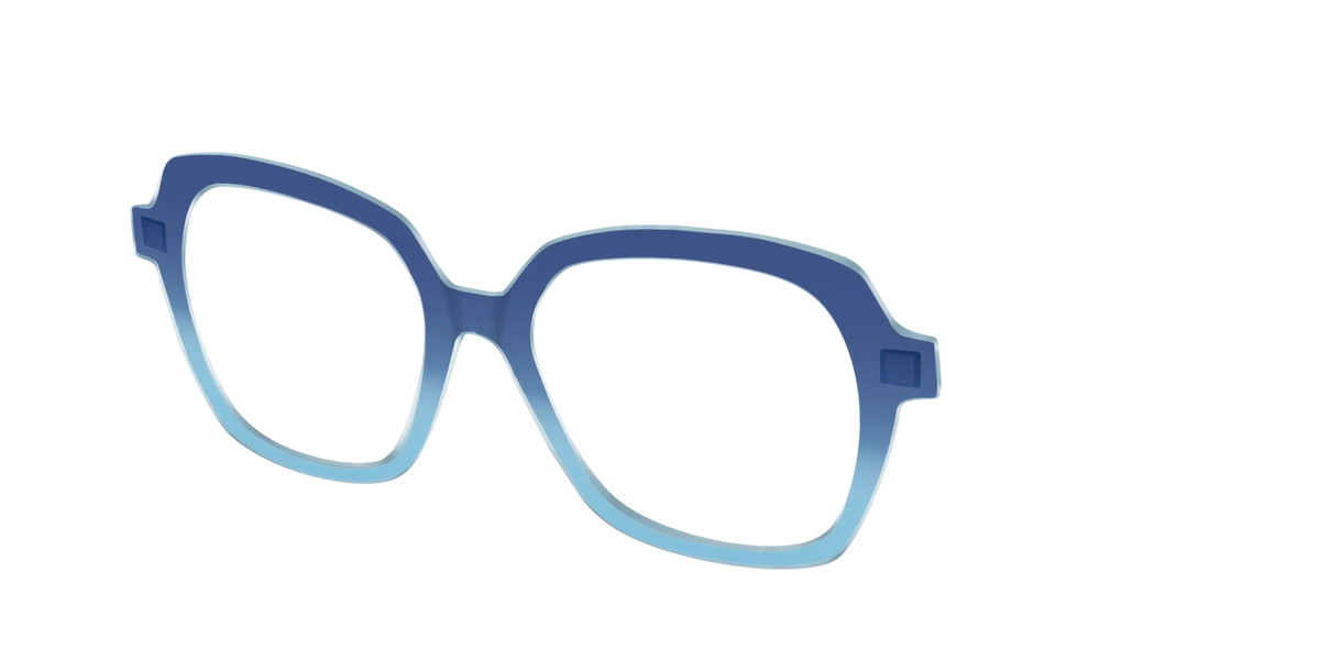 The Indigo to Sky Blue Gradient Crystal