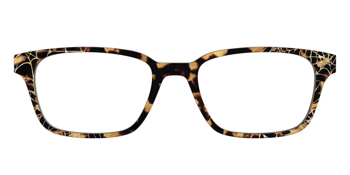 The Haunted Tortoise with Gold Foil Webs