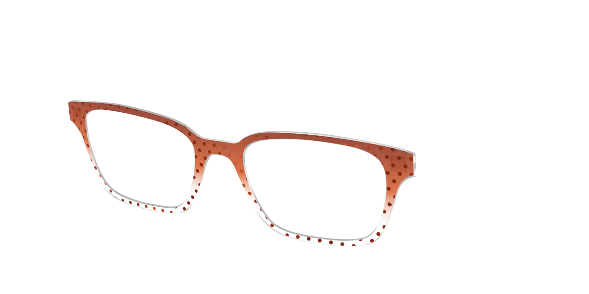 The Inferno Orange Gradient Crystal Polka Dots