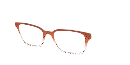 The Inferno Orange Gradient Crystal Polka Dots
