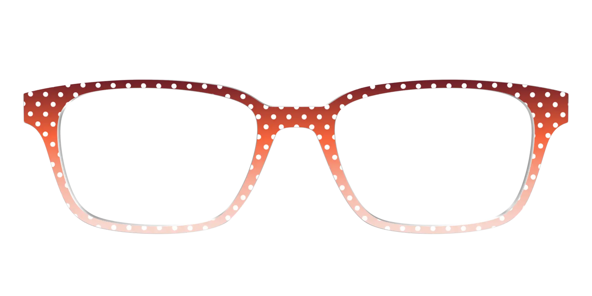 The Maroon to Blush Gradient Polka Dot