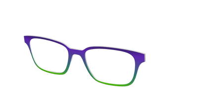 The Ultra Violet to Bright Green Gradient