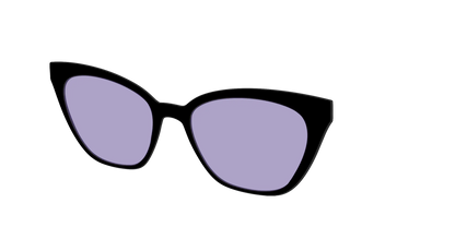 The Black With Celestial Purple lens