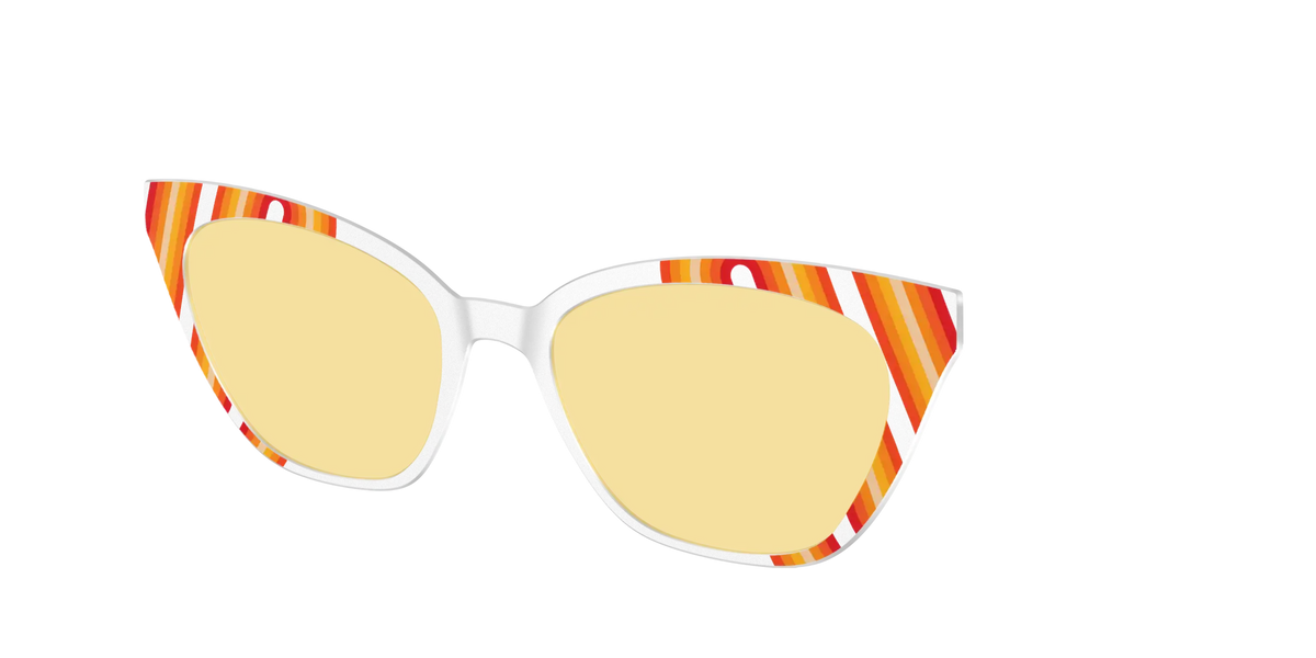 The Groovy Stripes with Citrine Yellow Lens