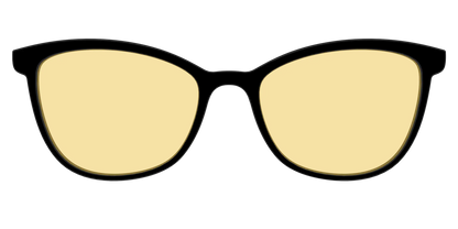 The Black With Citrine Yellow lens