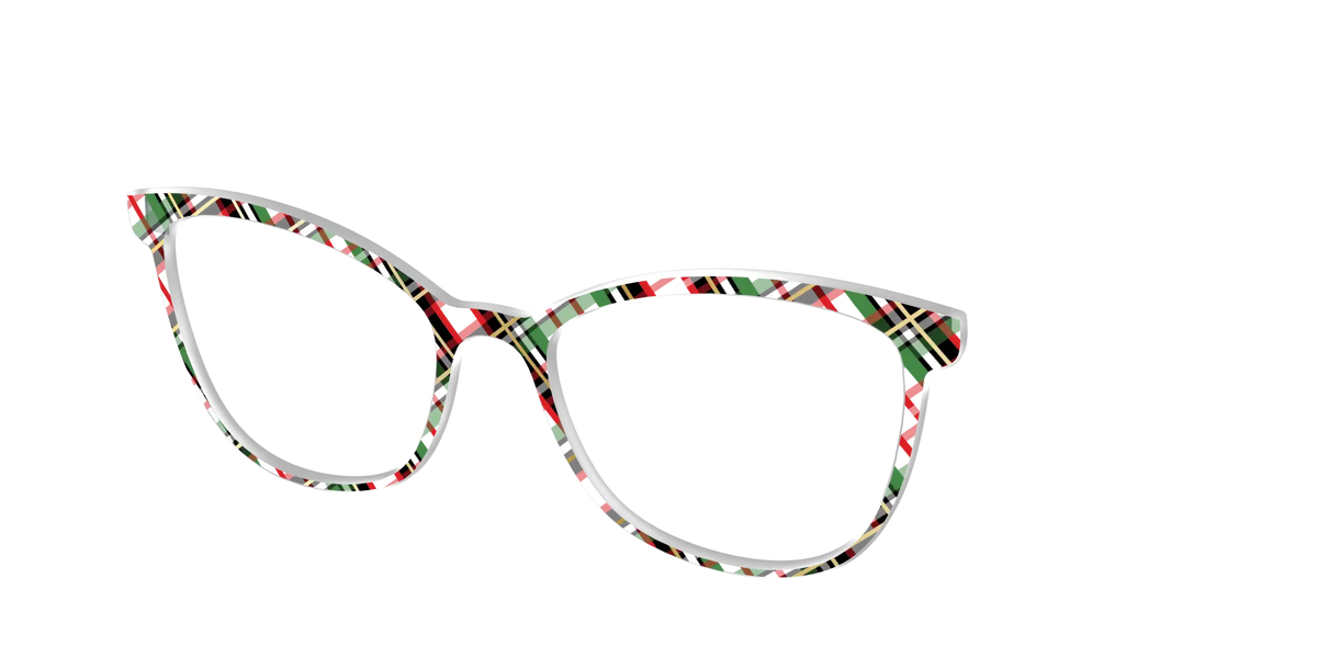 The Evergreen Plaid with Foil Crystal