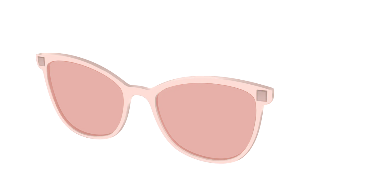 The Pink Crystal With Coral Pink lens