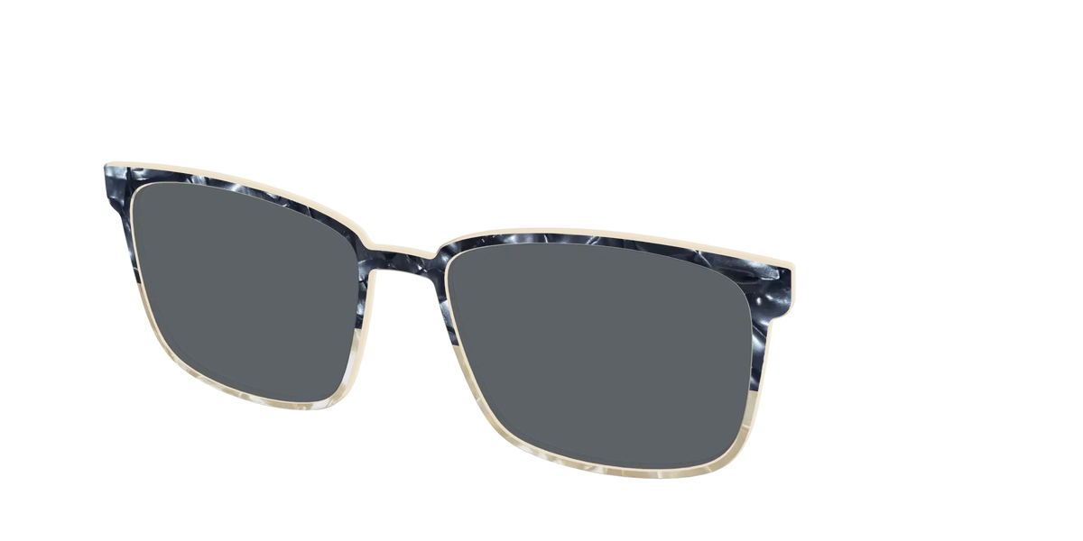The Polarized Navy to Taupe Pearl Split Sun Top