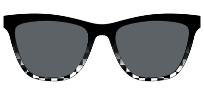 The Polarized Checkerboard Fade Sun Top
